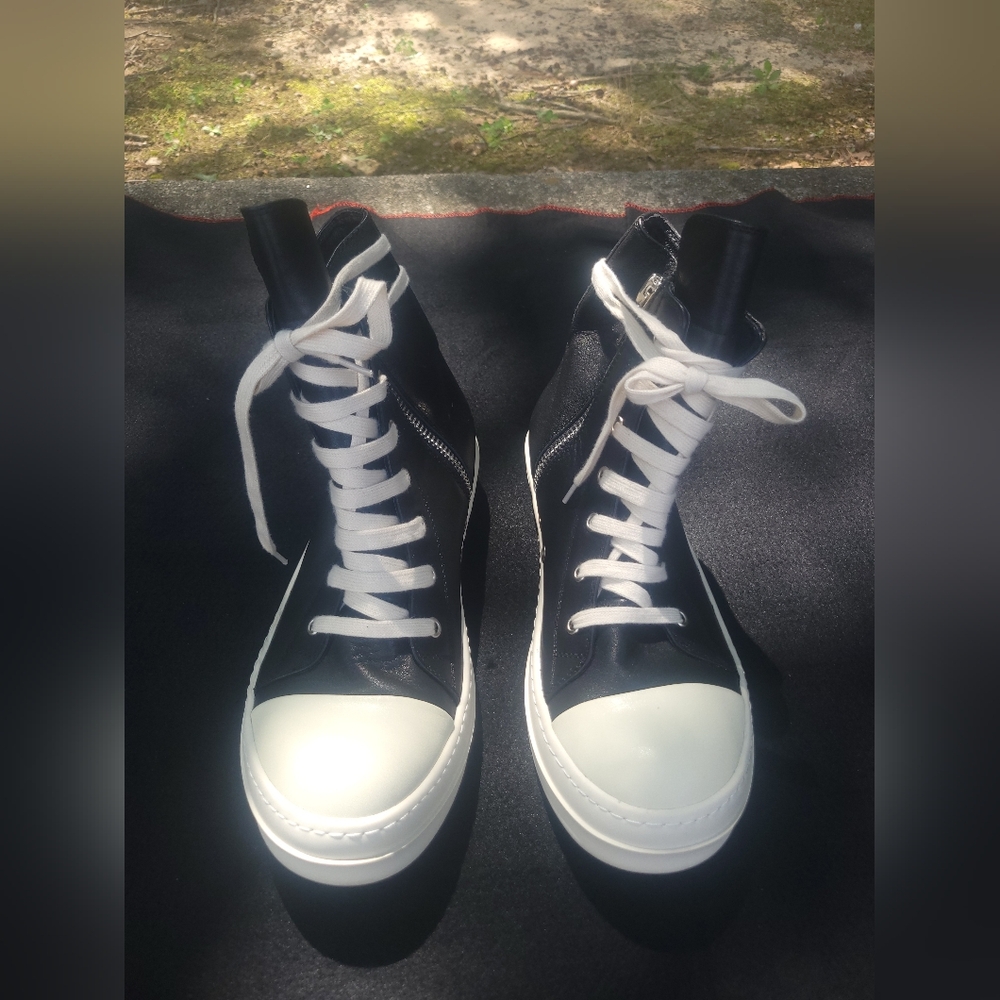 Rick Owens Ramones Hightop Sneakers Size 41